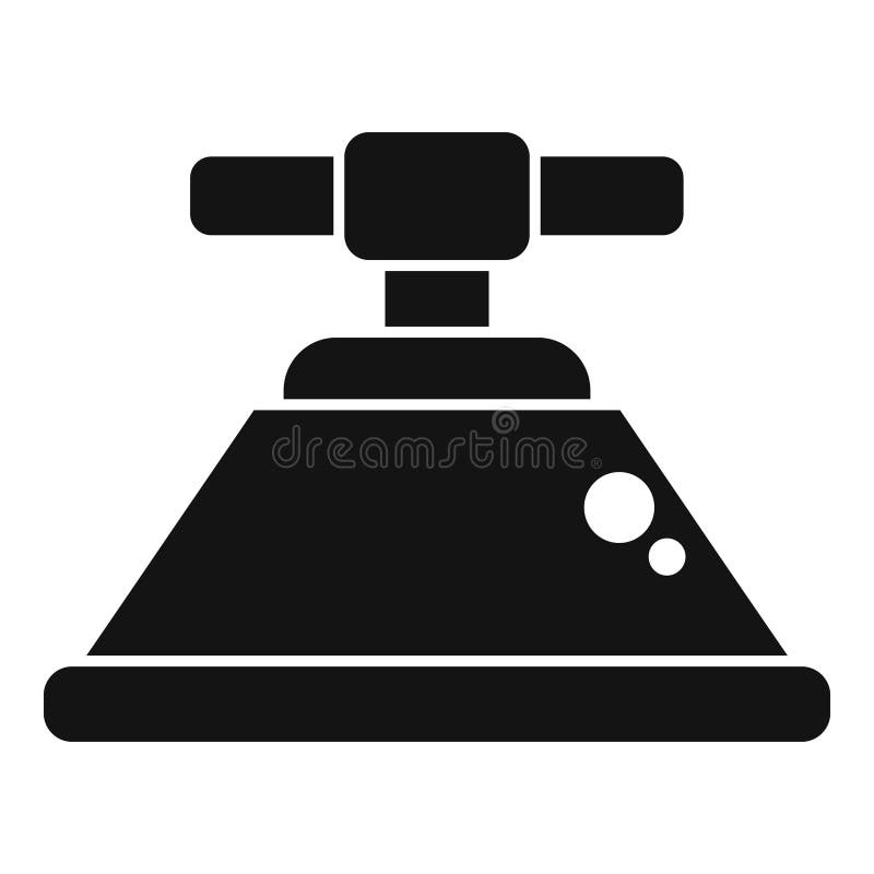 Classic shower head icon simple vector. Room bath wash stock illustration