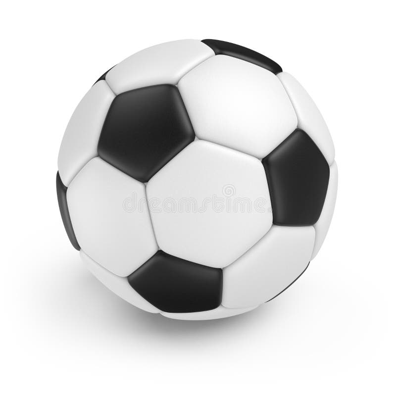 Classic Soccer Ball Isolated on White Background vector illustration Classic Soccer Ball Isolated on White Background vector illustration