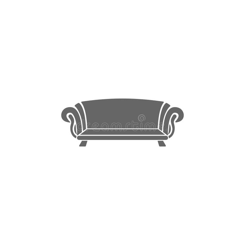 Classic Sofa Icon. Simple Element Illustration. Classic Sofa Symbol