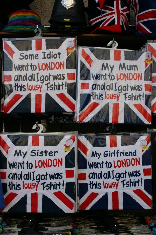 Collection of Classic `Some Idiot Went To LONDON. Editorial Stock Photo ...