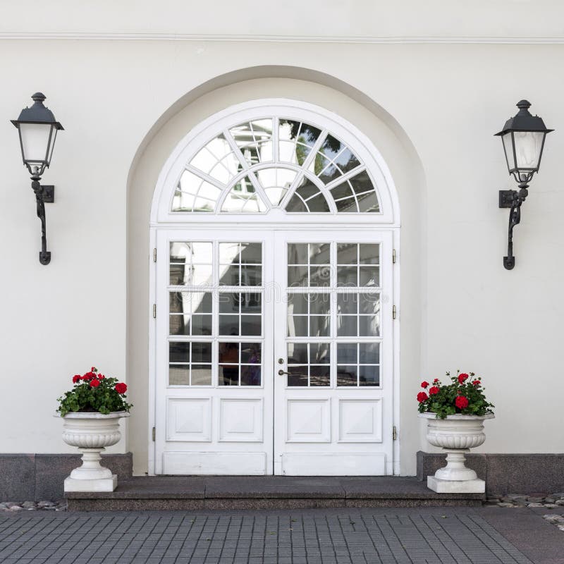 Classic style front door stock photo. Image of architecture - 41956456