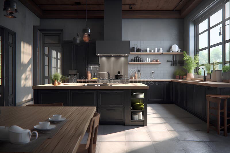 Classic Style Hallway Interior in Modern