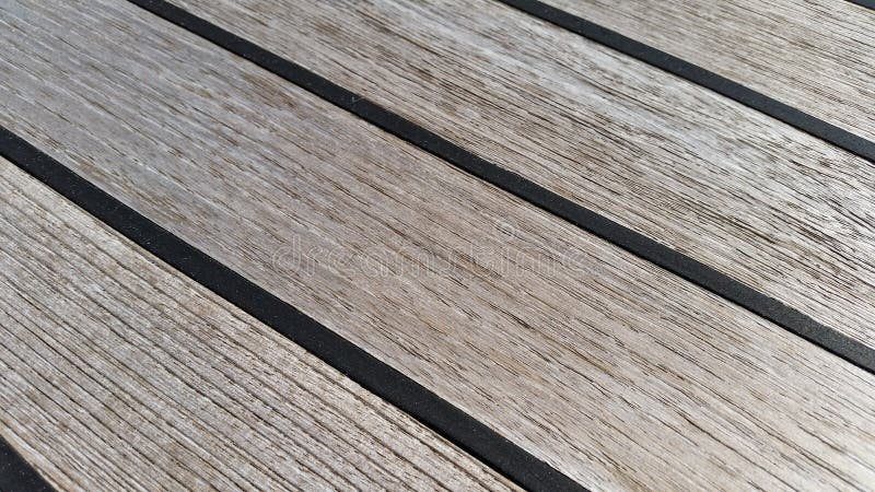 Classic Teak Decking with Black Caulking Stock Photo - Image of teak, decking: 62506376