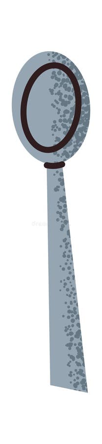 Classic teaspoon sticker design element stock illustration