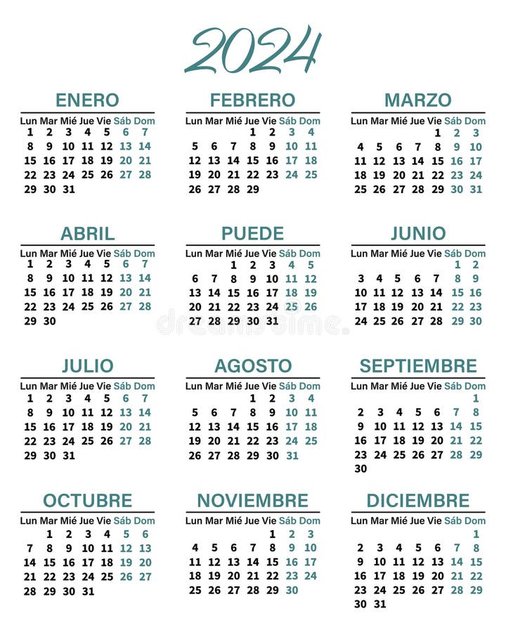 Days and Months in Spanish