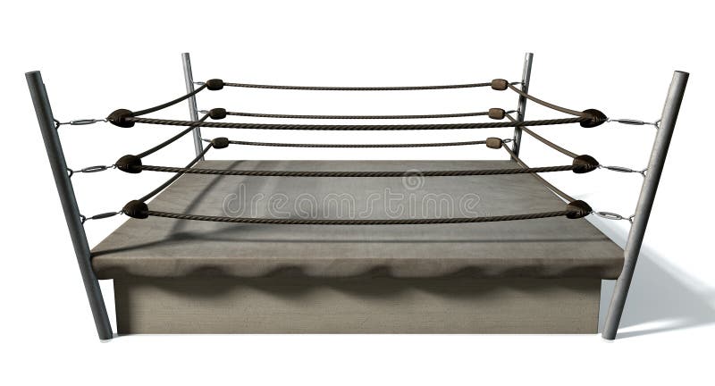 Classic Vintage Boxing Ring royalty free illustration