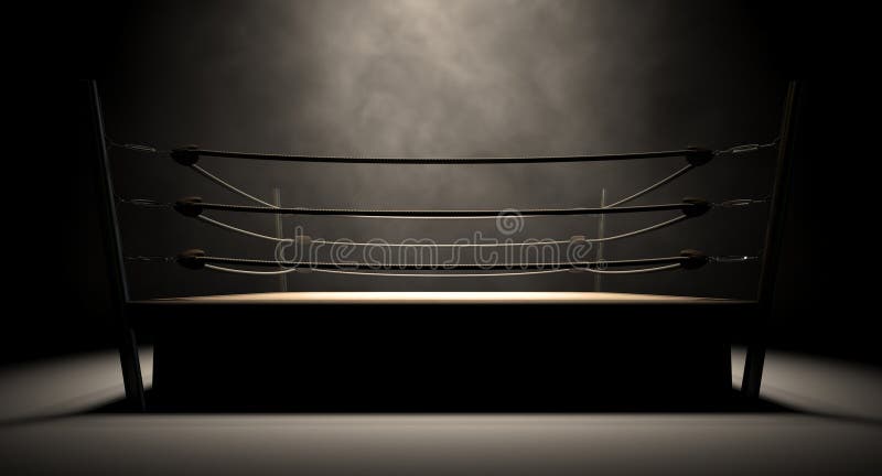 Classic Vintage Boxing Ring stock photo