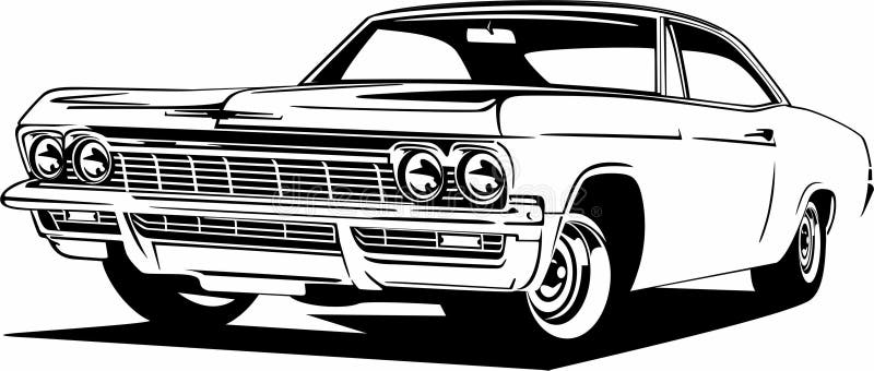 64 Impala Lowrider Svg