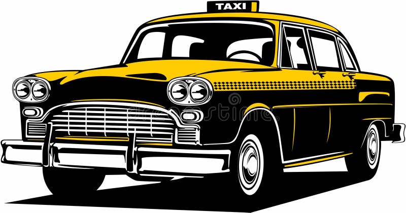 Modelo auto Oldtimer New York Taxi Yellow Cab 31 cm de chapa estilo retro 