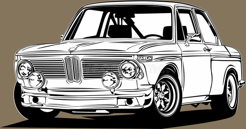 bmw car silhouette vector