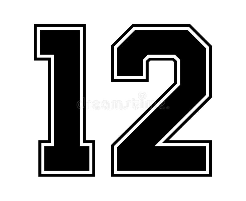 21 Classic Vintage Sport Jersey Number in Black Number on White