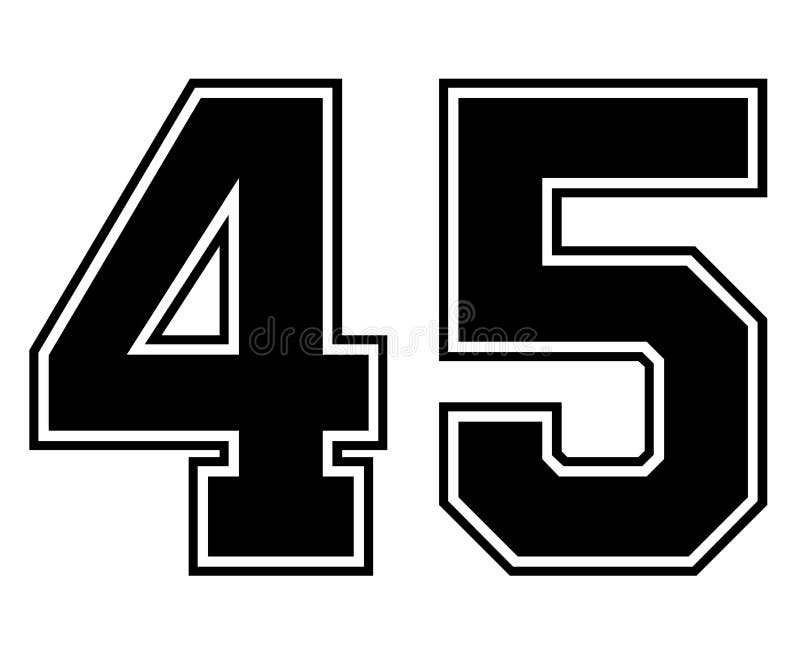 number 45 on baseball jersey