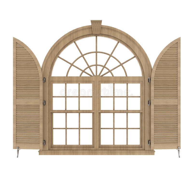 Classic Window Frame Isolated vector illustration