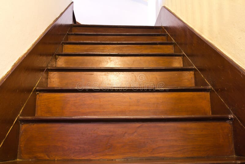Classic wood stair