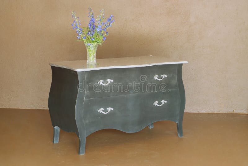 Classic wooden dresser royalty free stock image