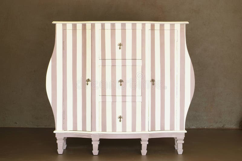 Classic wooden dresser stock photography