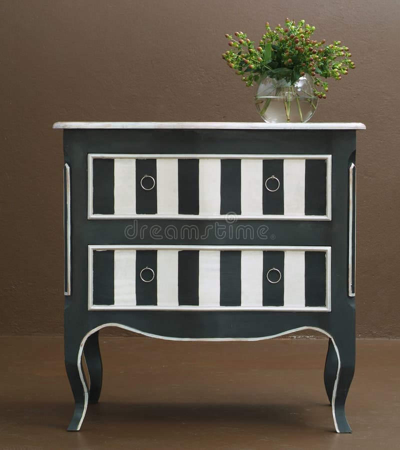 Classic wooden dresser royalty free stock photography