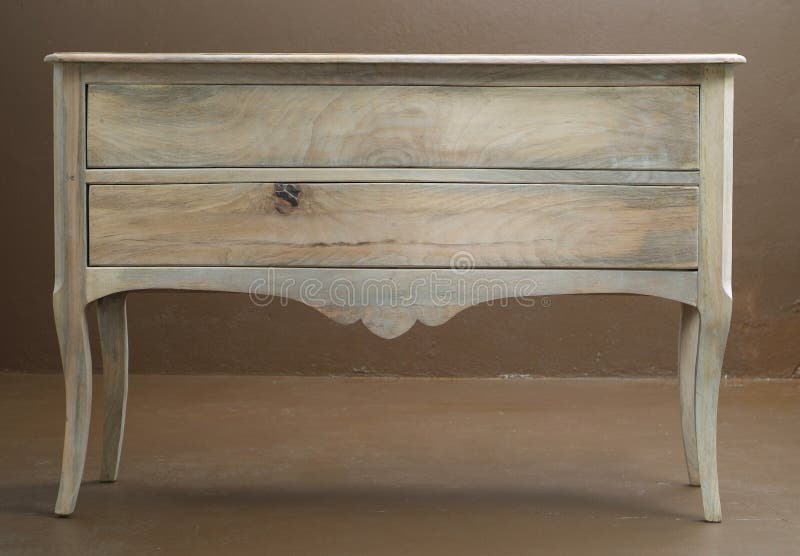 Classic wooden dresser stock image