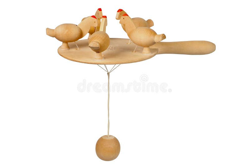 Classic wooden toy stock photography