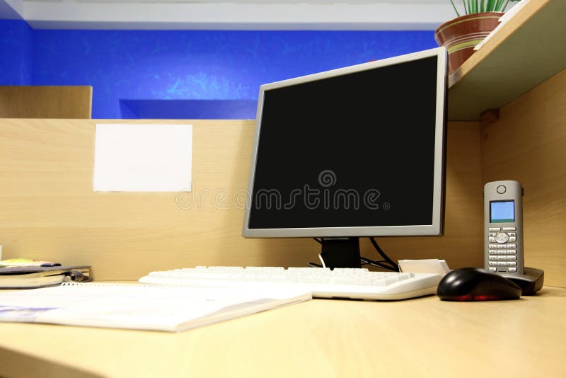 Classic work place stock photography