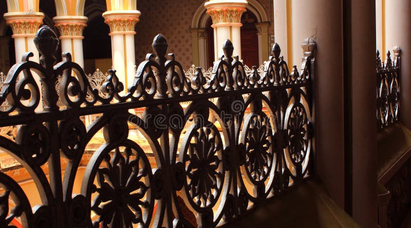 Classical designed fabrications in the palace of bangalore.