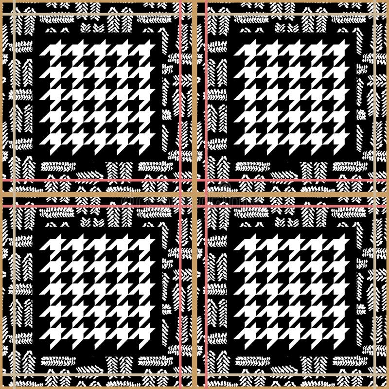 Black and White checkered Wool background.
