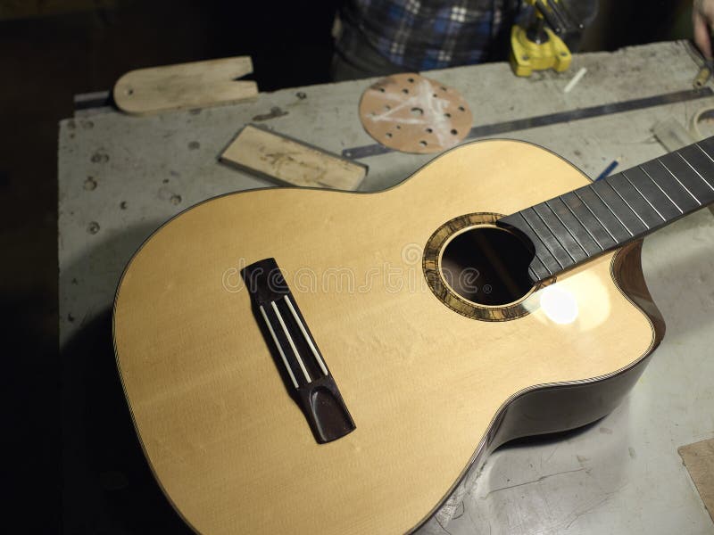 The Classical Guitar Case is on the Table Stock Photo Image of guitar