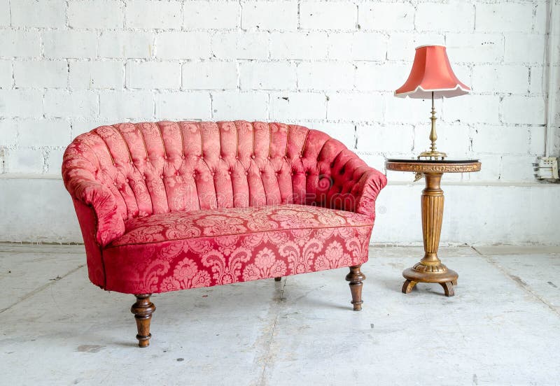 Real Photo a Vintage Living Room Interior Stock Photo Image of lamp