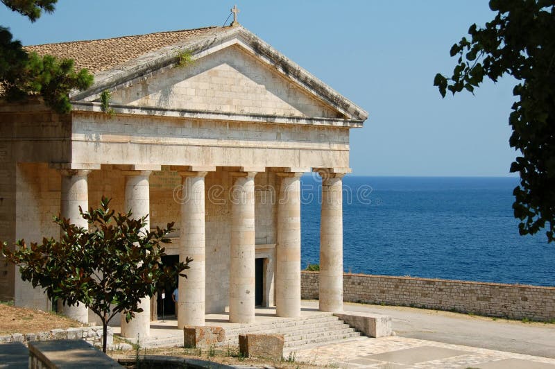 Classical temple in Greece royalty free stock photos Classical temple in Greece royalty free stock photos