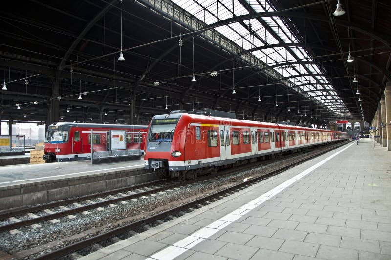 Classicistic iron train station from inside