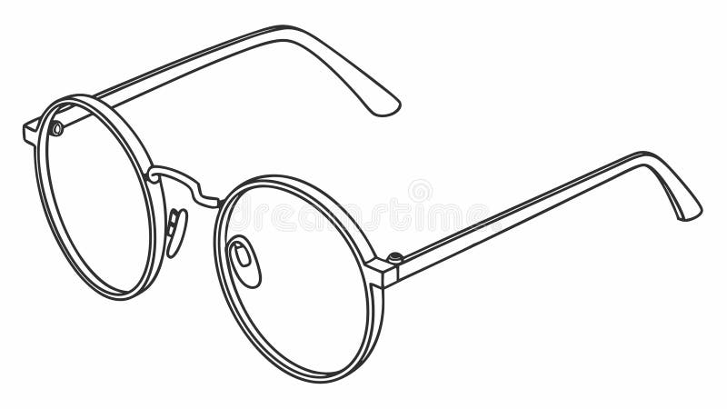 Classico Eyeglass Struttura Vettore Illustrazione vettoriale Progettazione vettoriale Generativa AI illustrazione vettoriale