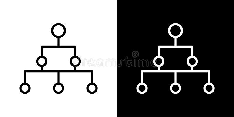 Classification thin line vector icon set royalty free illustration