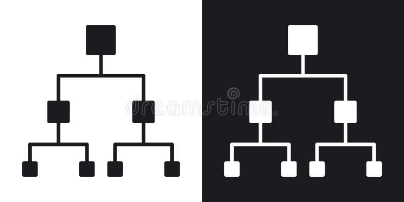 Classification thin line vector icon set vector illustration