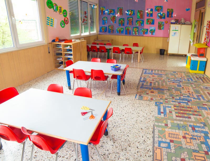 Kindergarten Classroom editorial stock photo. Image of desks 33863153