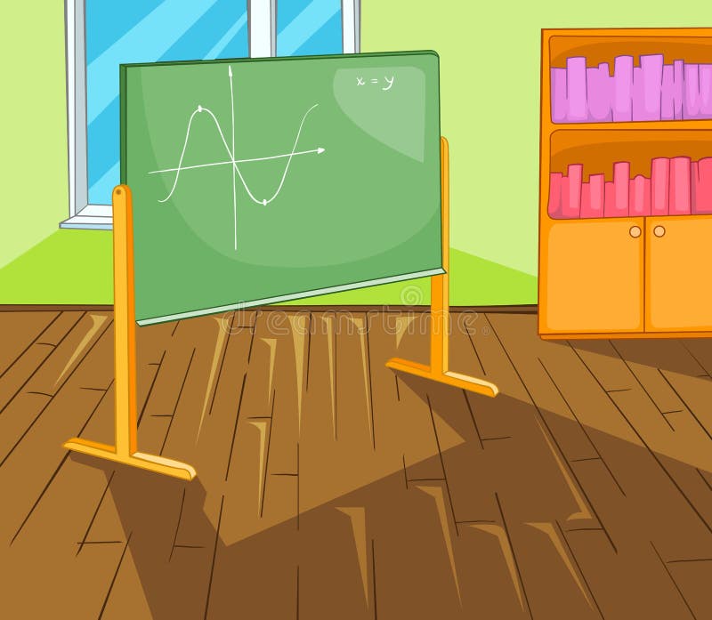 Classroom Cartoon stock vector. Illustration of preparation - 34027462