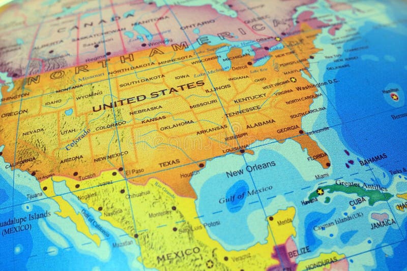 Classroom globes stock images