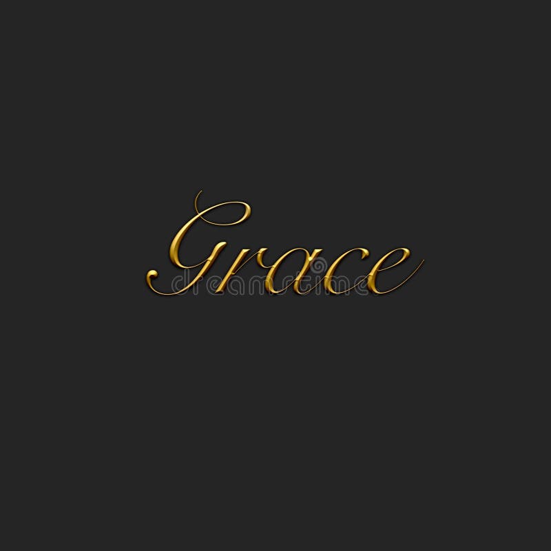 Grace Letterpress Stock Photo  Download Image Now  Grace Elegance God   iStock