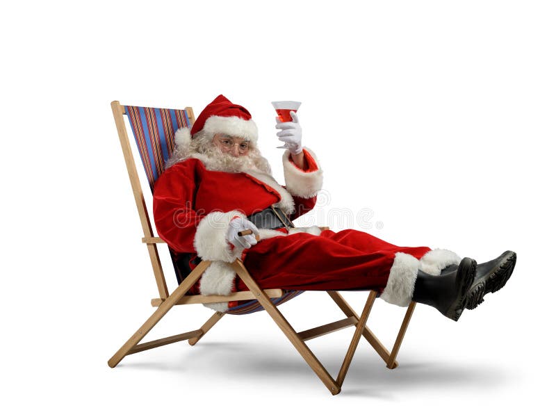 Claus χαλαρώνει το santa στοκ εικόνες Claus χαλαρώνει το santa στοκ εικόνες