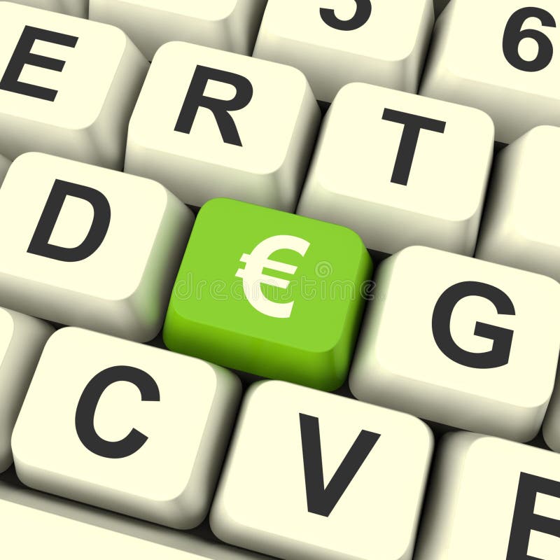 clave-de-ordenador-euro-del-s-mbolo-que-muestra-el-dinero-stock-de