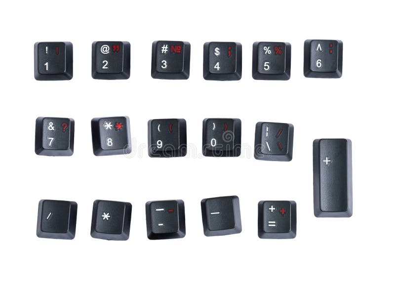 Conjunto De Caracteres Hecho De Claves De Teclado Foto de archivo Imagen de aislado, texto