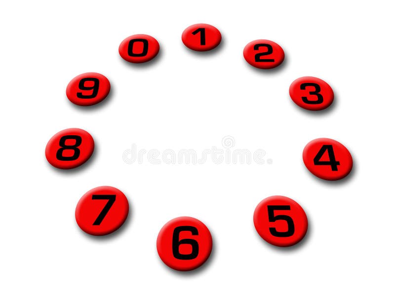 Clavier numérique illustration stock