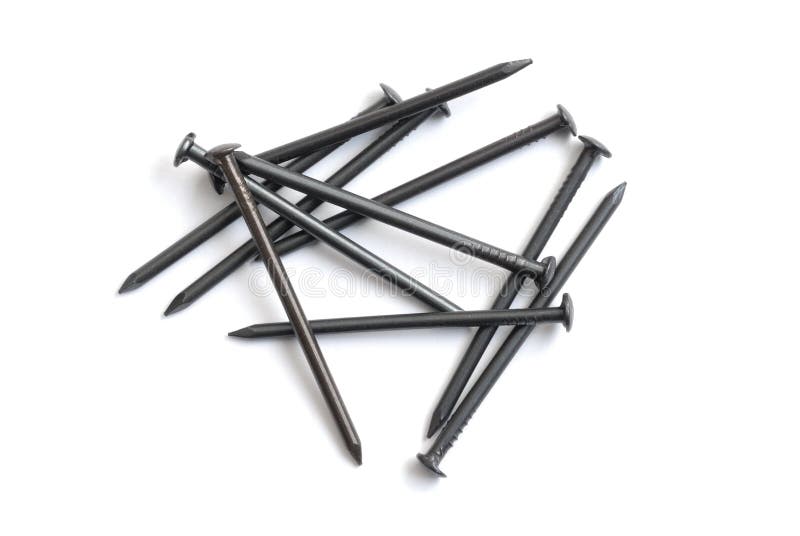 Clavos imagen de archivo. Imagen de hardware, macro, metal 2492959