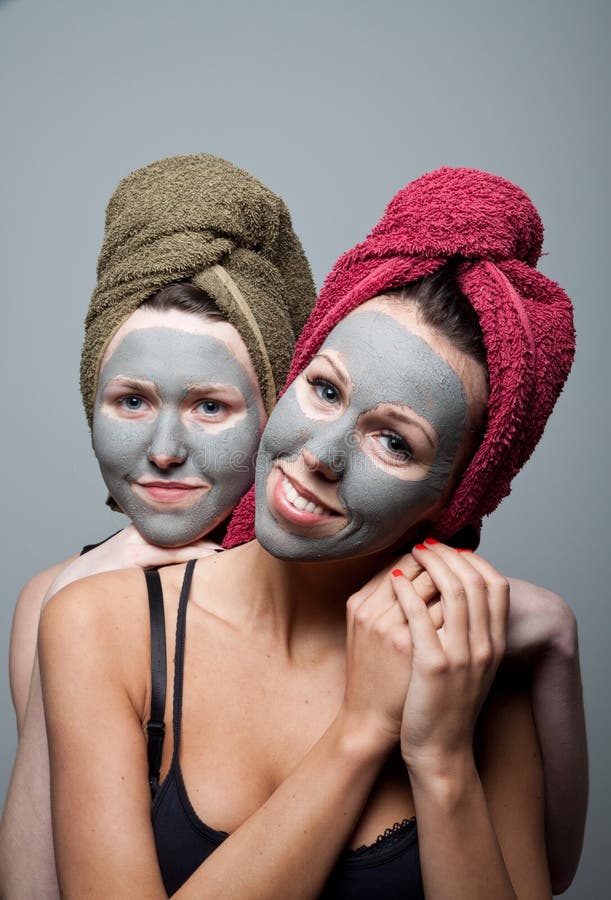 Clay facial mask stock image. Image of natural, parlor 29517051