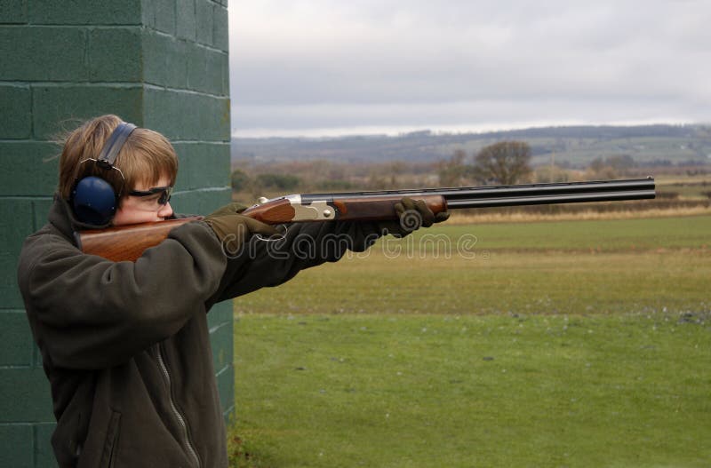 Clay pigeon shooting