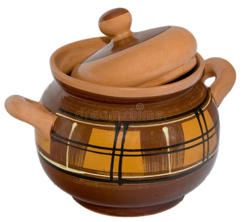Artistic Clay Curry Pot stock photo. Image of grill, broil 2310294