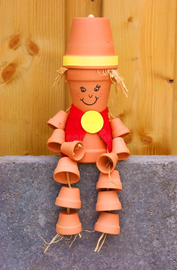 Clay pot figure stock image. Image of happy, mold, outdoor - 19574075