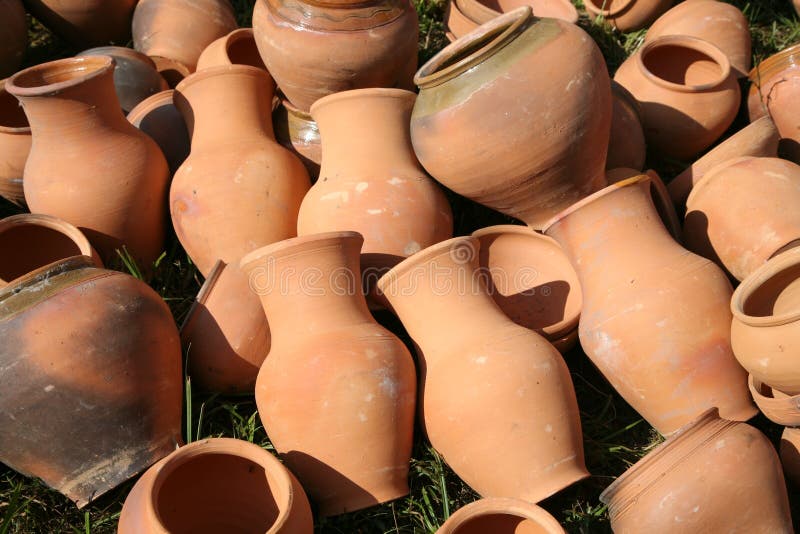 Clay pots