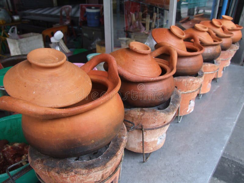 Clay Pots, Bangkok, Thailand. Stock Image Image of southeast, restaurants 11953713