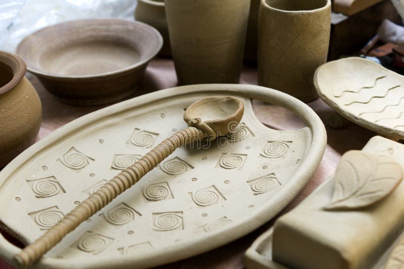 Clay Pottery stock image Clay Pottery stock image
