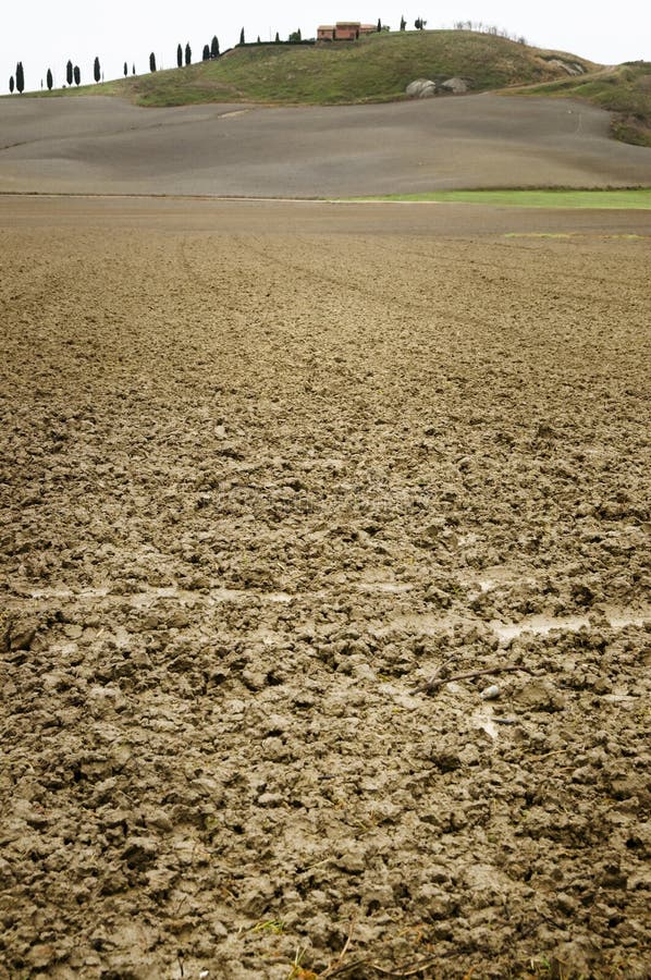 Clay soil field stock image. Image of nature, field, tuscany 13119757